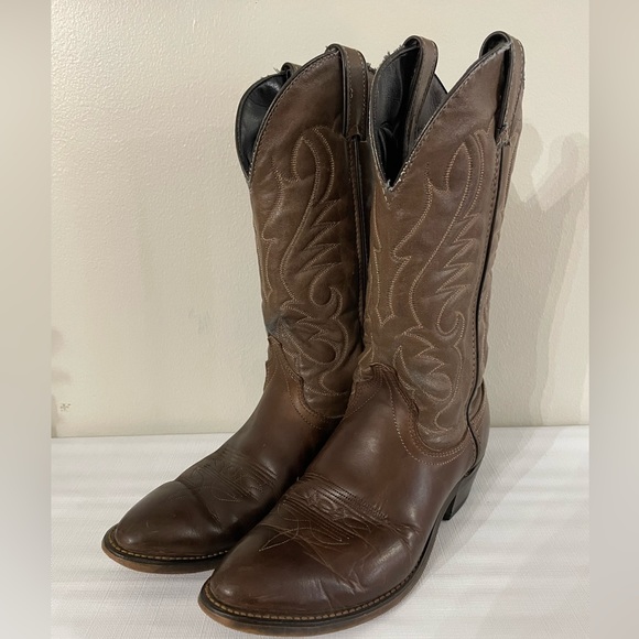 Vintage Laredo Made in The USA Men’s Leather Western Boots Size:7.5D - Picture 2 of 7